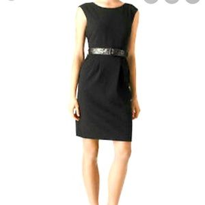 Calvin Klein Belted Sheath Dress SnakePrintBelt